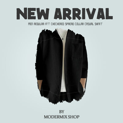 Men Regular Fit Checkered Spread Collar Casual Shirt