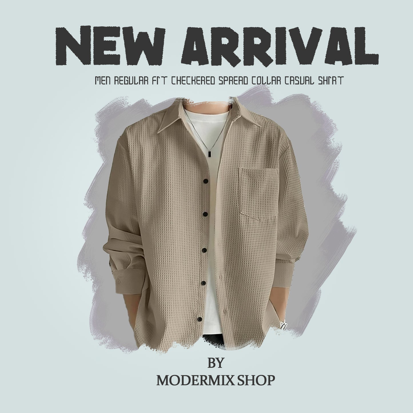 Men Regular Fit Checkered Spread Collar Casual Shirt